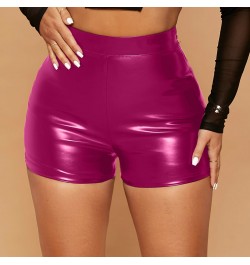 Sexy Nightclub Leather Shorts Women High Waist Bodycon Push Up Black Short Joggers Sports Fitness Womens Sexy Slim Shorts YJ ...