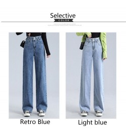 Women's wide leg pants with high waisted Plush jeans Denim Female Winter Jeans Pants Jean Ladies Trousers Casual $52.26 - Jeans