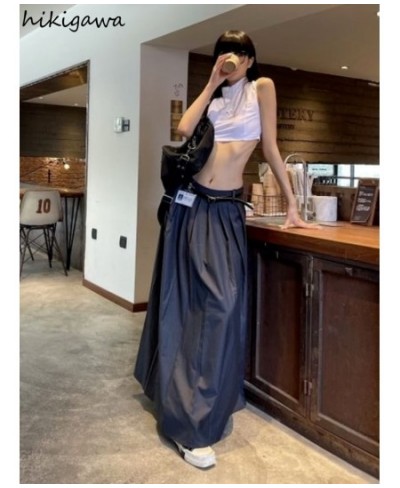 Fashion Skirts for Women Streetwear Harajuku Casual Jupe High Waist Loose Pleated Skirt Y2k Clothing 2023 Faldas Mujer De Mod...