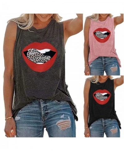 Women Tank TopO-Neck Printed PartyBasic Shirt Blouses $53.51 - Underwear