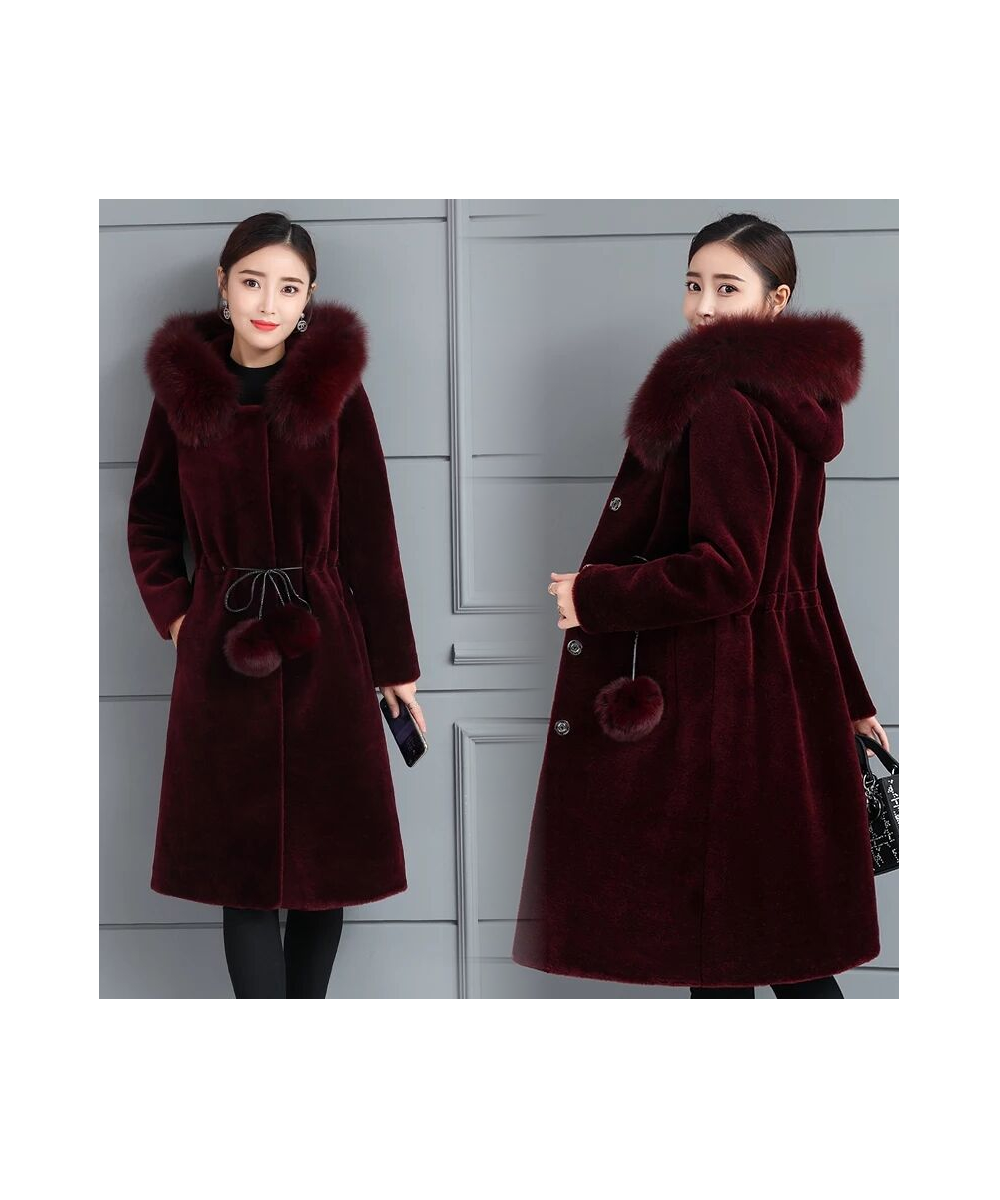 Jacket Women Faux Fur Coat Autumn And Winter Imitation Fur Hooded Coat For Women Veste Femme $80.40 - Jackets & Coats