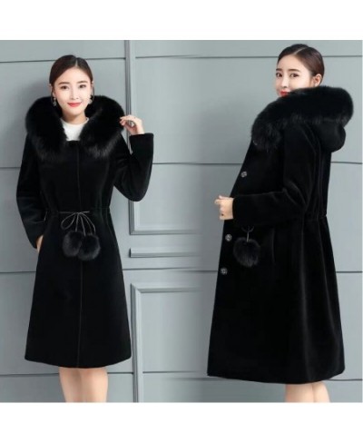 Jacket Women Faux Fur Coat Autumn And Winter Imitation Fur Hooded Coat For Women Veste Femme $80.40 - Jackets & Coats