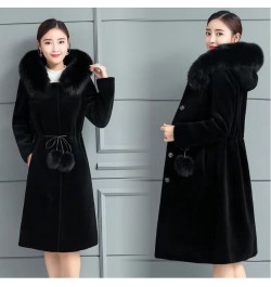 Jacket Women Faux Fur Coat Autumn And Winter Imitation Fur Hooded Coat For Women Veste Femme $80.40 - Jackets & Coats