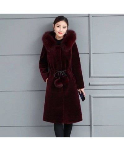 Jacket Women Faux Fur Coat Autumn And Winter Imitation Fur Hooded Coat For Women Veste Femme $80.40 - Jackets & Coats