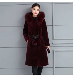 Jacket Women Faux Fur Coat Autumn And Winter Imitation Fur Hooded Coat For Women Veste Femme $80.40 - Jackets & Coats