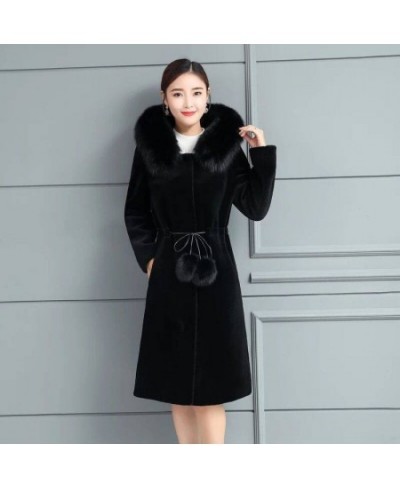 Jacket Women Faux Fur Coat Autumn And Winter Imitation Fur Hooded Coat For Women Veste Femme $80.40 - Jackets & Coats