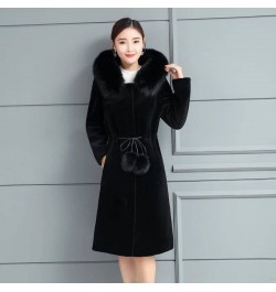 Jacket Women Faux Fur Coat Autumn And Winter Imitation Fur Hooded Coat For Women Veste Femme $80.40 - Jackets & Coats