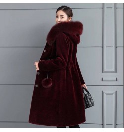 Jacket Women Faux Fur Coat Autumn And Winter Imitation Fur Hooded Coat For Women Veste Femme $80.40 - Jackets & Coats