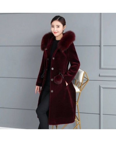 Jacket Women Faux Fur Coat Autumn And Winter Imitation Fur Hooded Coat For Women Veste Femme $80.40 - Jackets & Coats