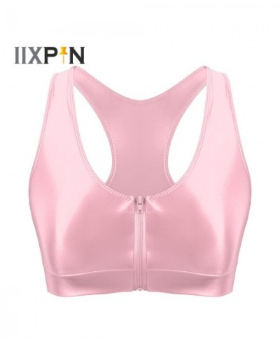 Women Casual Front Zipper Short Tank Top Bralette Stretchy Sleeveless Bra Tops Vest for Lingerie Night Sports Yoga Fitness $2...