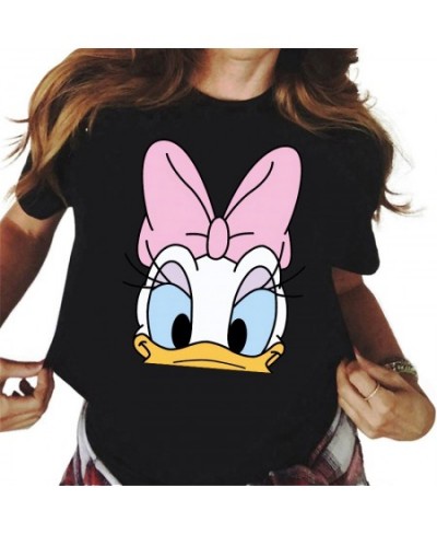 New Kawaii Daisy Duck Printed T Shirt Women Cartoon Graphic Tees Summer Tops Harajuku Streetwear Female T-shirt $19.65 - Wome...