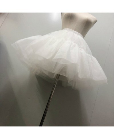New Short Tulle Petticoat Dress Girls Skirt Petticoat Tutu Lolita Faldas Cupcake Dress White Japanese Skirts $33.34 - Skirts