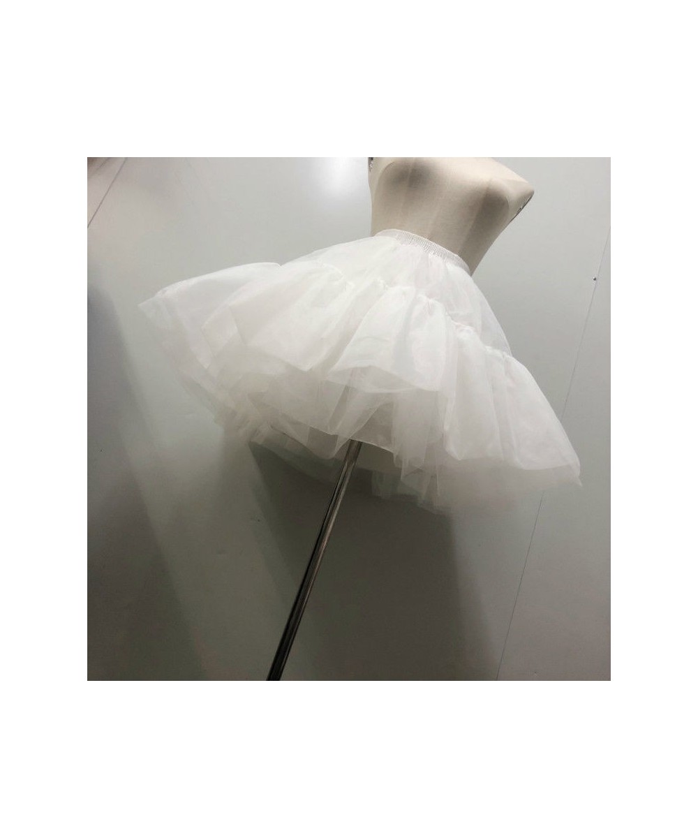 New Short Tulle Petticoat Dress Girls Skirt Petticoat Tutu Lolita Faldas Cupcake Dress White Japanese Skirts $33.34 - Skirts