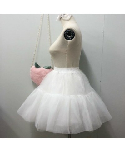 New Short Tulle Petticoat Dress Girls Skirt Petticoat Tutu Lolita Faldas Cupcake Dress White Japanese Skirts $33.34 - Skirts