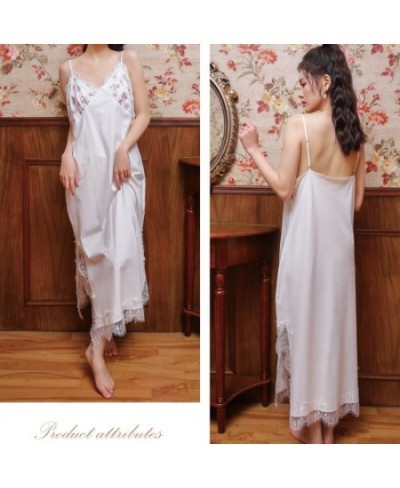 Floral Mesh Night Dress Robe Sets Women Two Pieces Sexy Long Peignoir Romantic Nightgown Bathrobe Nightwear Princess Sleepwea...