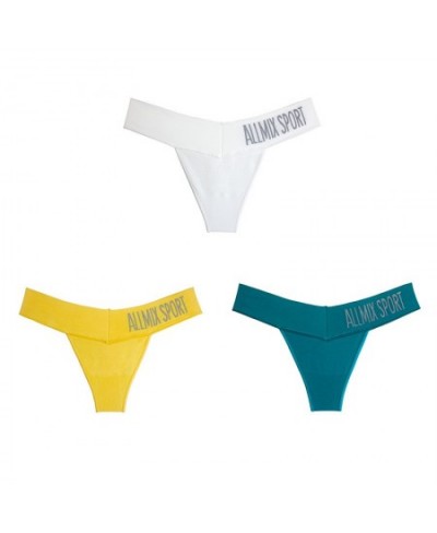 3Pcs/lot Sexy Women's Cotton Panties Set Underwear Seamless Sport Thongs Low Waist Female Fashion G-String Comfort Tangas $24...