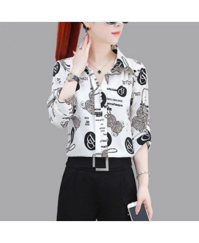 Printed Fashion Turn-down Collar Women's Blouse Pullovers 2023 Summer Female Clothing Korean Casual Half Sleeve Vintage Shirt...