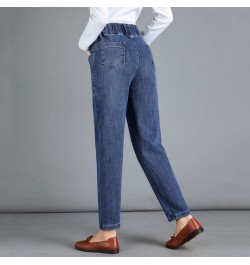 Elastic High Waist Do Old Baggy Jeans Vintage Women Harem Pants Casual Denim Trousers Oversize Capris Korean Streetwear $43.6...