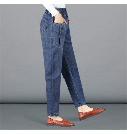 Elastic High Waist Do Old Baggy Jeans Vintage Women Harem Pants Casual Denim Trousers Oversize Capris Korean Streetwear $43.6...