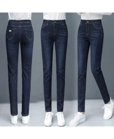 Fashion Jeans Women's 2022 Spring And Autumn New High-waisted Straight-leg Pants Summer Women's Slim Casual Pencil Pants Tren...