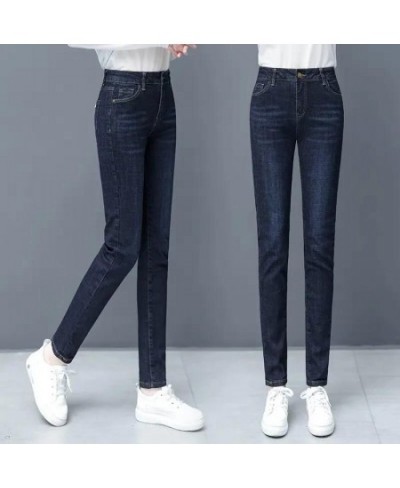 Fashion Jeans Women's 2022 Spring And Autumn New High-waisted Straight-leg Pants Summer Women's Slim Casual Pencil Pants Tren...