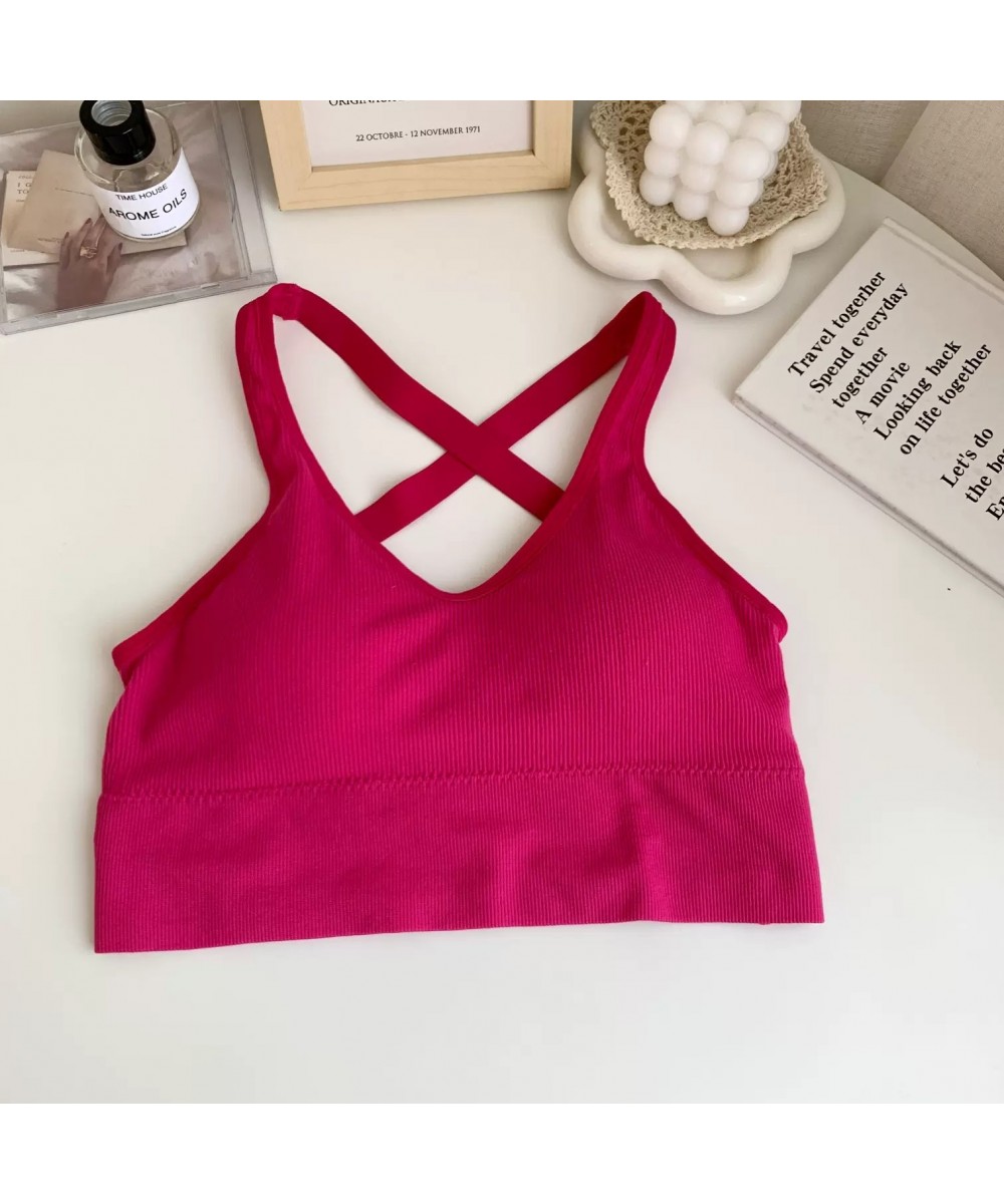 Breathable Sports Bra Anti-sweat Fitness Top Seamless Yoga Bra Shockproof Crop Top Women Push Up Sport Bra Gym Workout Top $1...