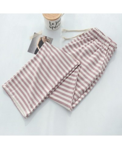 Summer Women's Modal Pants Home Pants Pajama Pants Striped Loose Simple Casual Modal Pajama Pants $54.60 - Sleepwears