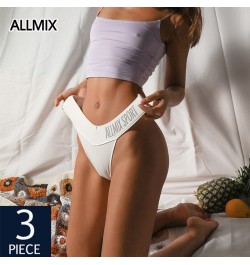 3Pcs/lot Sexy Women's Cotton Panties Set Underwear Seamless Sport Thongs Low Waist Female Fashion G-String Comfort Tangas $24...