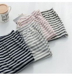 Summer Women's Modal Pants Home Pants Pajama Pants Striped Loose Simple Casual Modal Pajama Pants $54.60 - Sleepwears