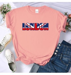 London British Flag Patriotic Tshirt Women Street Personality Crop Top Hip Hop Casual Short Sleeve Soft Cool Cute Tshirts Wom...