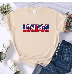 London British Flag Patriotic Tshirt Women Street Personality Crop Top Hip Hop Casual Short Sleeve Soft Cool Cute Tshirts Wom...