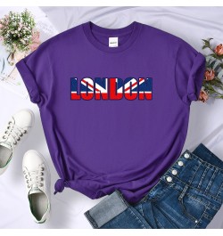 London British Flag Patriotic Tshirt Women Street Personality Crop Top Hip Hop Casual Short Sleeve Soft Cool Cute Tshirts Wom...