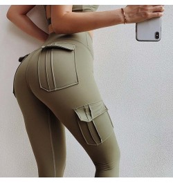 New Multi Pocket Leggings Women Patchwork High Waist Tooling Leggins Female Skinny Breathable Workout Legging Fitness $31.22 ...