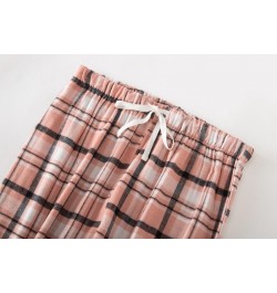 Spring Women Sleepwear Home Pants Plaid Striped Design Cotton Velvet Large Size Pajama Pants Ladies Simple Legging Home Pants...