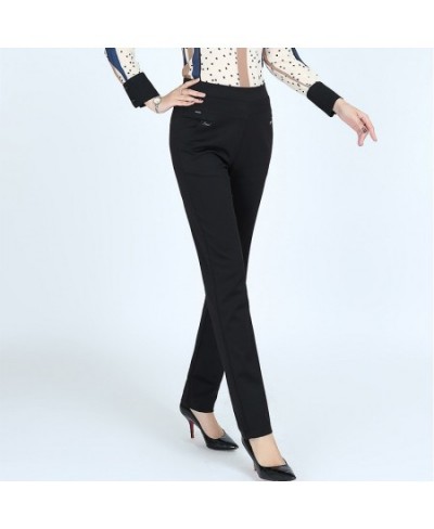 S-6XLNew autumn winter Plus Size Women's Pants Fashion Solid color Skinny high waist elastic Trousers Fit Lady Pencil Pants $...