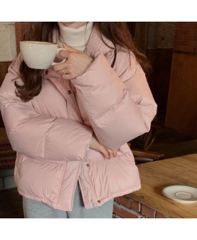 New Winter Puffer Jacket Women Thicken Warm Parka Winter Solid Bread Coat Outerwear Padded Cotton Hip Hop Fashion Casual Jack...