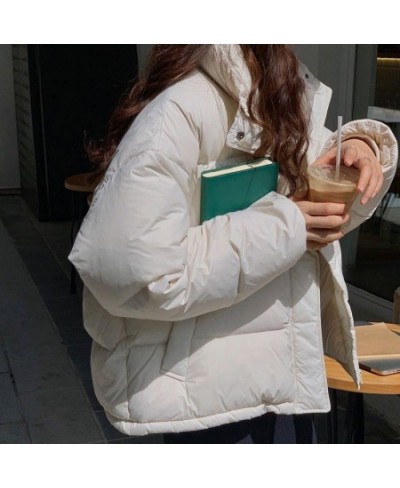 New Winter Puffer Jacket Women Thicken Warm Parka Winter Solid Bread Coat Outerwear Padded Cotton Hip Hop Fashion Casual Jack...