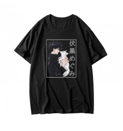 2023 Hot Anime Jujutsu Tops Women T-shirt Loose Short sleeve Summer Aesthetic Fushiguro Megumi tshirts women fashion $18.18 -...