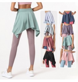 Yoga Tennis Tie Up Skirt for Women Cover Up Ballet Athletic Workout Wrap Skirts $22.06 - Skirts