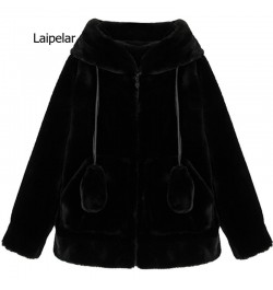 Spring fluffy jacket with rabbit ears raglan sleeve zipper Oversize light soft harajuku kawaii faux fur hoodie 2023 $83.11 - ...