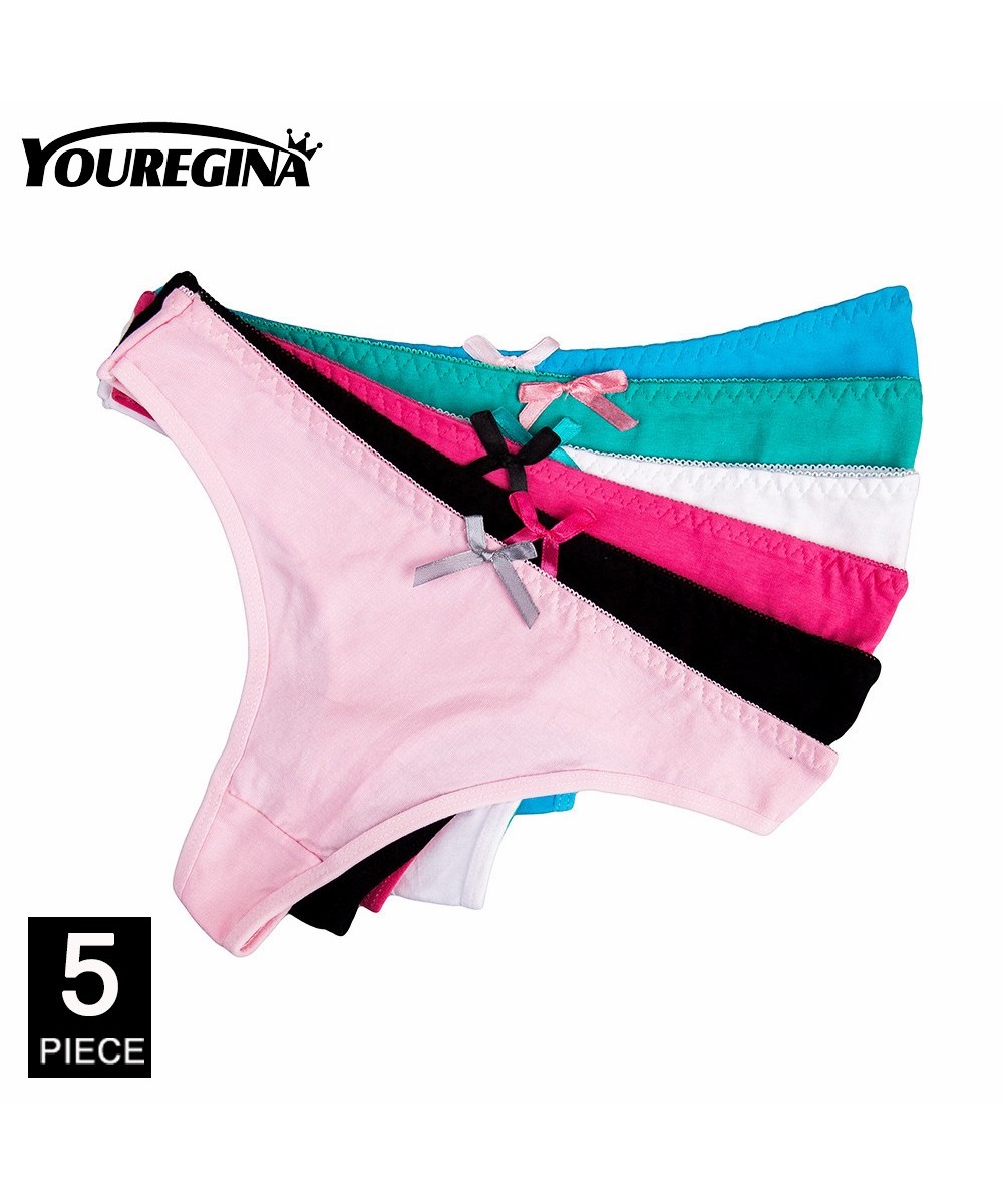 Swimwear Women Thong Pants Women Thongs And G Strings Cotton Tangas Mujer Sexy de Encajes Woman Underwear 5 pcs/lot $15.35 - ...