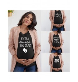 Extra Thankful This Year Maternity Shirts for Women Pregnancy Shirts Announce Pregnancy Im Pregnant T Shirt Clothes $19.46 - ...