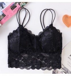 Women Lace Bra Wrapped Chest Beauty Back Underwear Women Fashion Belt Chest Padded Camisole $14.08 - Underwear