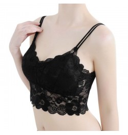 Women Lace Bra Wrapped Chest Beauty Back Underwear Women Fashion Belt Chest Padded Camisole $14.08 - Underwear