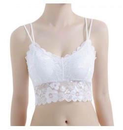 Women Lace Bra Wrapped Chest Beauty Back Underwear Women Fashion Belt Chest Padded Camisole $14.08 - Underwear