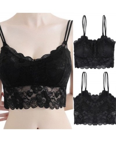 Women Lace Bra Wrapped Chest Beauty Back Underwear Women Fashion Belt Chest Padded Camisole $14.08 - Underwear