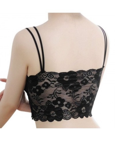 Women Lace Bra Wrapped Chest Beauty Back Underwear Women Fashion Belt Chest Padded Camisole $14.08 - Underwear