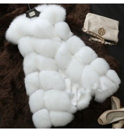 2022 New Fashion High Quality Faux Fur Vest for Women Thick Warm Long Fur Gilet Female Artificial Fur Vests Fuzzy Coat $71.32...