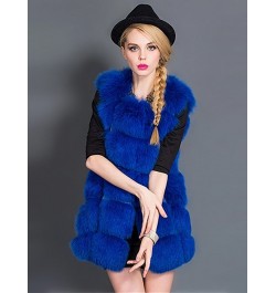 2022 New Fashion High Quality Faux Fur Vest for Women Thick Warm Long Fur Gilet Female Artificial Fur Vests Fuzzy Coat $71.32...