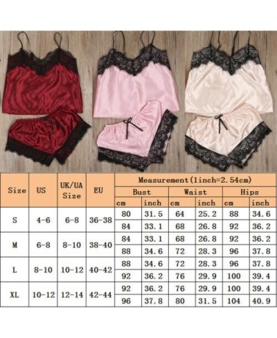 9 Colors Women Satin Lace Mesh Sleepwear Homewear Nightwear Pyjamas Set Female Sexy Sleepwear Outfits 3PCS/Set $32.31 - Under...